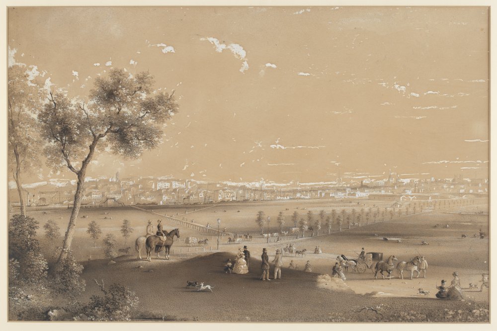 Burn [attrib.] Melbourne from the Old Sandridge Road {1901} SLV [WT