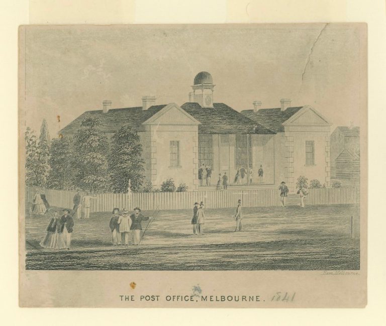 Ham (T.) Post Office, Melbourne {1868} SLV [PR] Before Felton